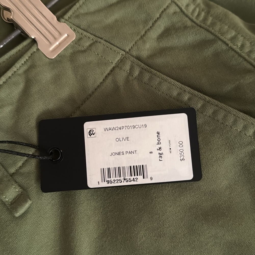 Rag and Bone baggy olive green chinos - Picture 5 of 5